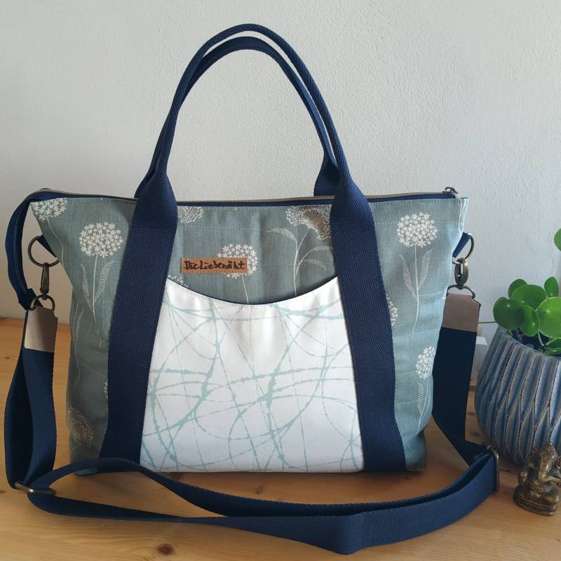 Schultertasche, Weekender, Tote Bag, Midi Oxbow-Tote, Shopper, Umhängetasche, Tasche Damen, Handtasche von DieLiebenaeht