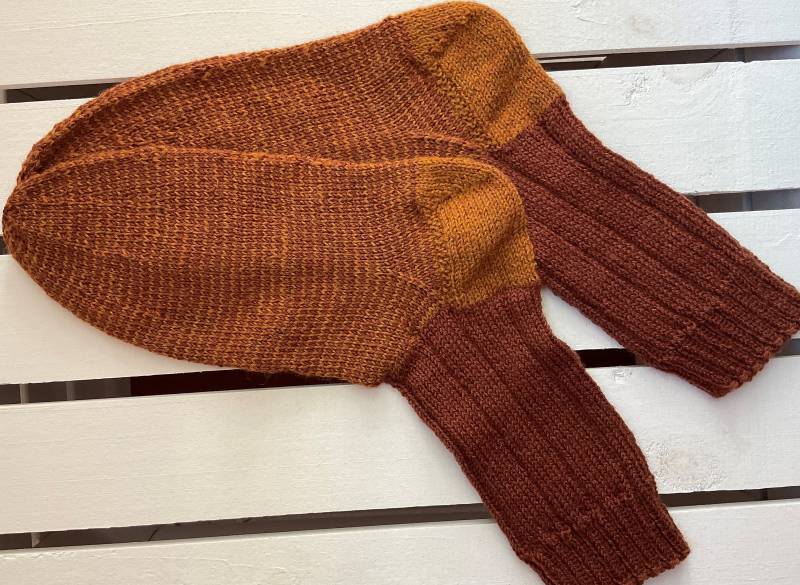 Von Hand Gestrickte Socken Gr. 46 Farbenspielsocke Unikat von DieNadelwerkstatt