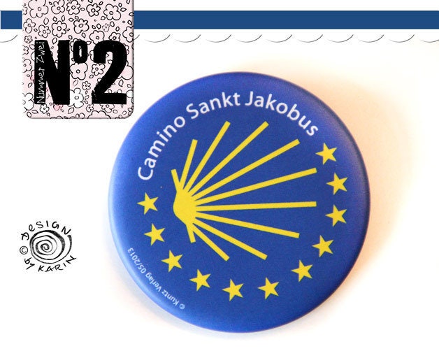 Nr 072 | 1 Ansteck-Button Camino Sankt Jakobus Jakobsweg Nr 072 | 1 Ansteck-Button Camino Sankt Jakobus Jakobsweg von DieNummerZwei