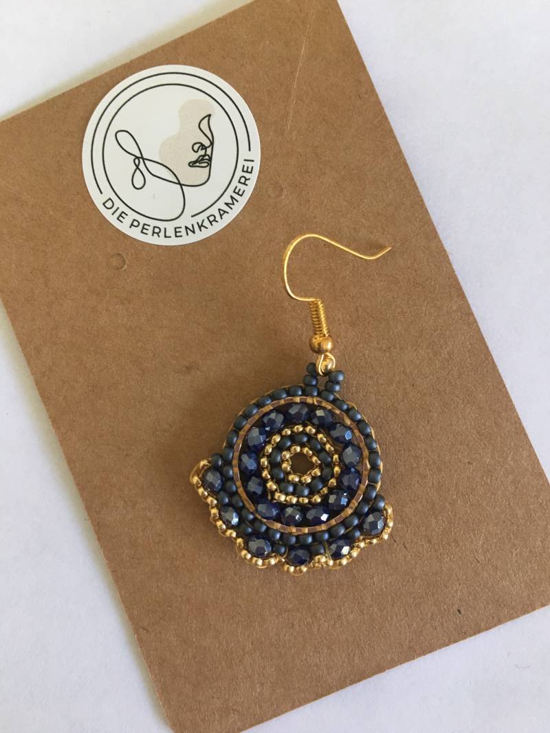 Boho Ohrringe Glasperlenohrringe Miyukiperlen Handgemacht Perlenschmuck von DiePerlenkramerei