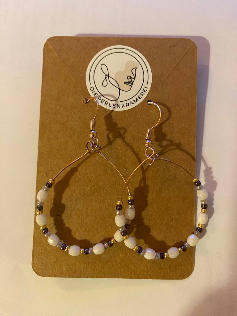 Boho Ohrringe Miyuki Glasperlen Hängeohrringe Glasperlenohrringe von DiePerlenkramerei