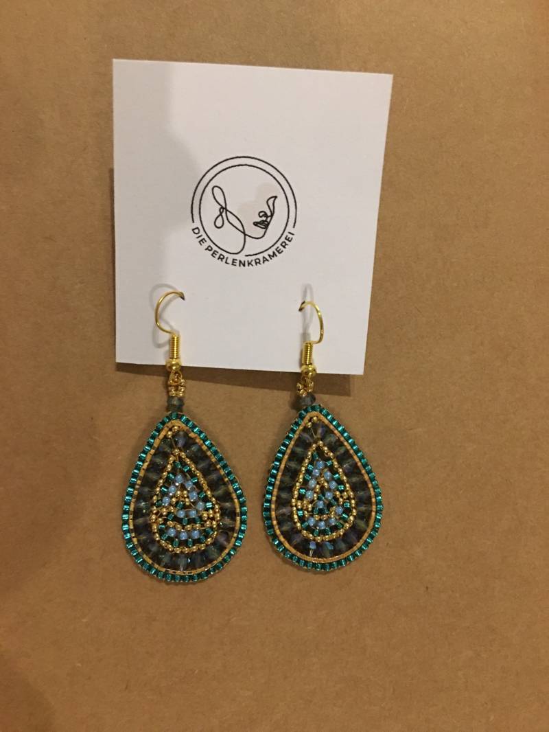 Modell Bella Blue - Boho-Ohrringe, Selbstgemacht, Handgemacht, Perlenohrringe, Miyuki Glasperlen Hängeohrringe Boho Stil Modell Bella Blue - Boho-Ohrringe, Selbstgemacht, Handgemacht, Perlenohrringe, Miyuki Glasperlen Hängeohrringe Boho Stil von DiePerlenkramerei