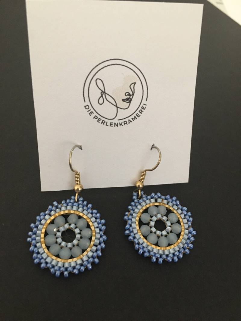 Ohrringe Boho Hängend, Handgemacht Mit Miyuki Glasperlen, Hängeohrringe Perlenohrringe von DiePerlenkramerei