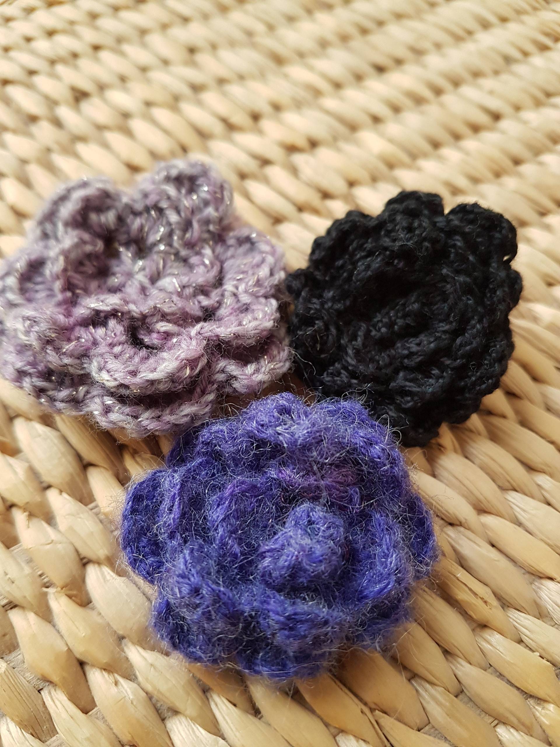 Häkeln Blume 3 - Er Set , Rose Stricken Brosche, Handgestrickte Brosche Häkeln Applikationen Oder Verzierungen Häkeln Blume 3 - Er Set , Rose Stricken Brosche, Handgestrickte Brosche Häkeln Applikationen Oder Verzierungen von DieSchatzkammer