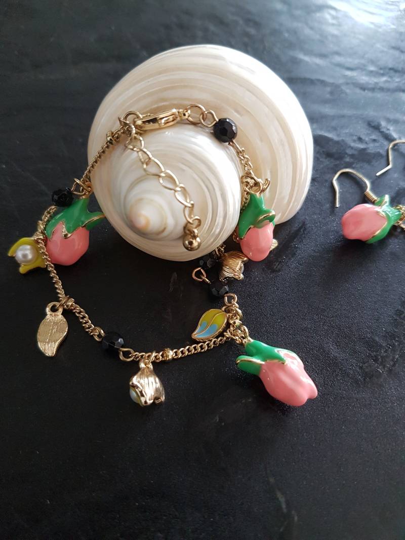 Modeschmuck Set, Schmuck Set , Ohrringe Mit Armband von DieSchatzkammer