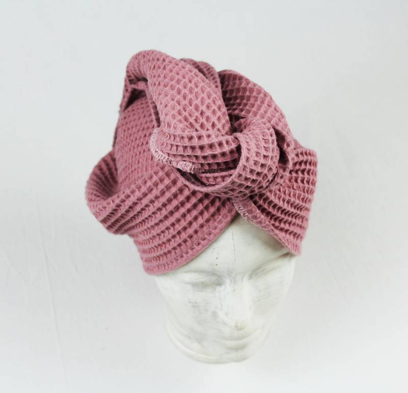Turban Handtuch Kopftuch Spa Stirnband Waffelpique Badetuch Haartuch Haarpflege Sauna Accessoire von DieSchnukkis
