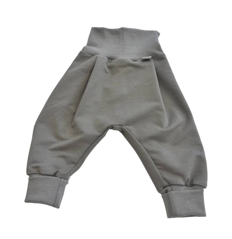 Bio Jersey Pumphose Haremshose Gr. 56-110, Hose Mädchen Junge Grau Babyhose , Kinder von DieStoffprinzessin