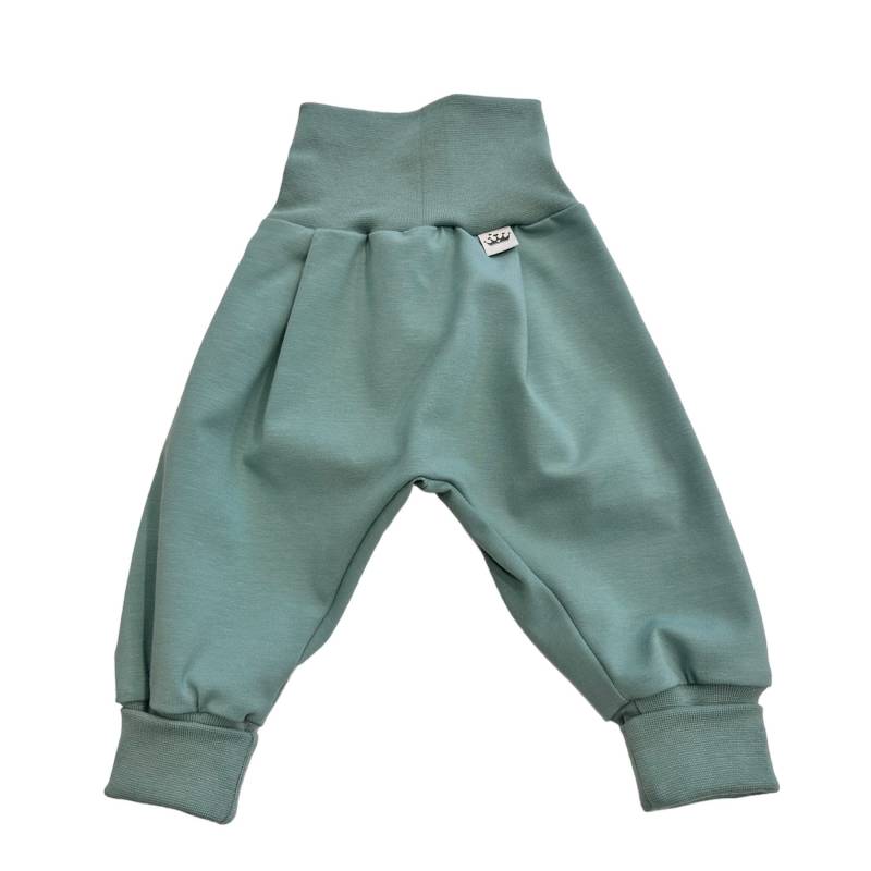 Bio Jersey Pumphose Haremshose Gr. 56-110, Hose Mädchen Junge Mint Grün Babyhose , Kinder von DieStoffprinzessin