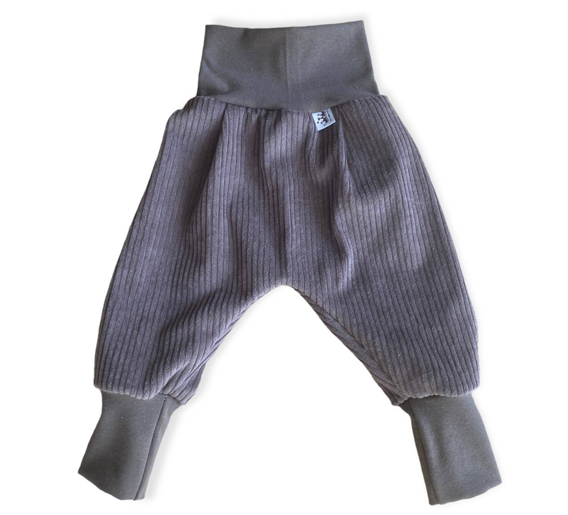 Cord Pumphose Haremshose Gr. 56-110, Hose Mädchen Graubraun Unisex Pumphose, Babyhose , Kinder Junge Cord Pumphose Haremshose Gr. 56-110, Hose Mädchen Graubraun Unisex Pumphose, Babyhose , Kinder Junge von DieStoffprinzessin