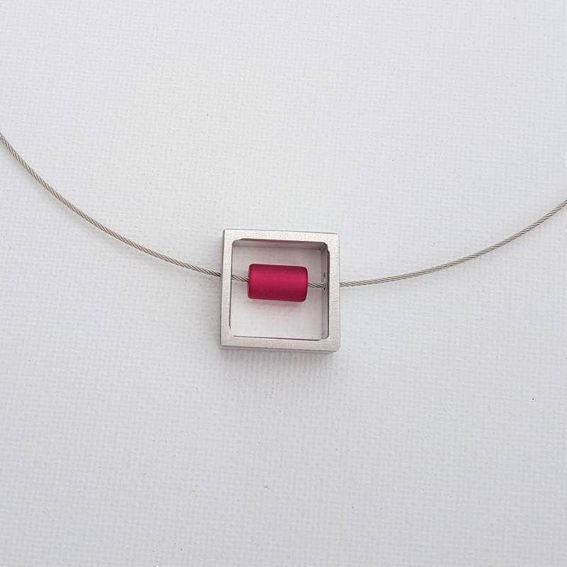 I Wechselcollier - Kleiner Rahmen Inkl. 9 Perlen Aus Polaris Zum Wechseln- Neckless For Woman- Aluminiumschmuck- Polarisschmuck Jewellery von DiegoCastroDesign