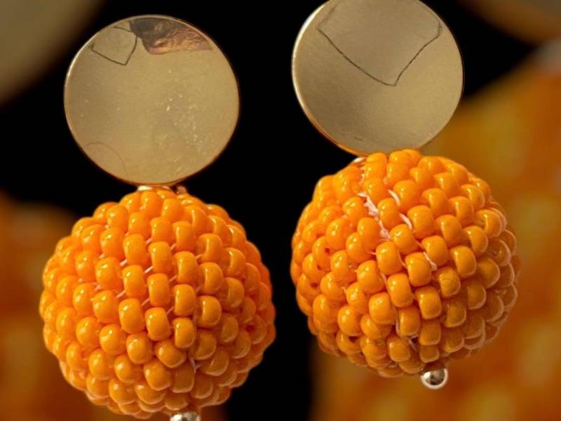 Federleichte, Mini Miyuki Kugelohrringe, in Vielen Farben. Ohrstecker Oder Haken Edelstahl Silber, Handgefertigtes Unikat Geschenkidee von DieknuepfereiAT