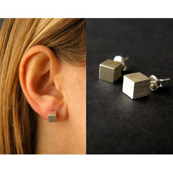 Silber Ohrhänger, Earrings, Sterling Silver 925 Brisuren, Würfel Aus 925, Matt, Handgemacht Neu Silber Ohrhänger, Earrings, Sterling Silver 925 Brisuren, Würfel Aus 925, Matt, Handgemacht Neu von DiesAndDas