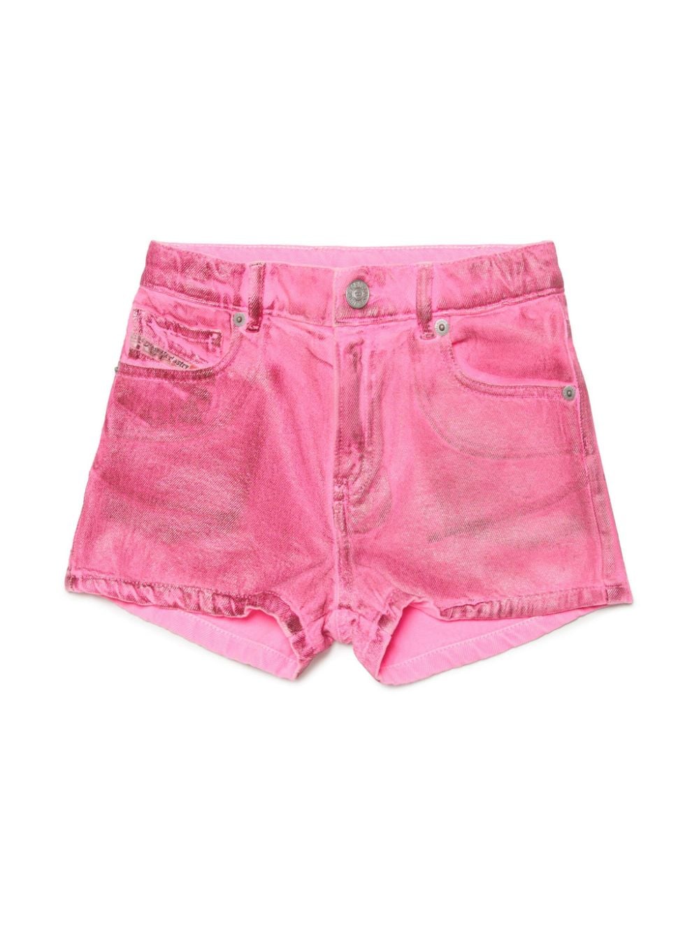 Diesel Kids Beschichtete Shorts - Rosa von Diesel Kids