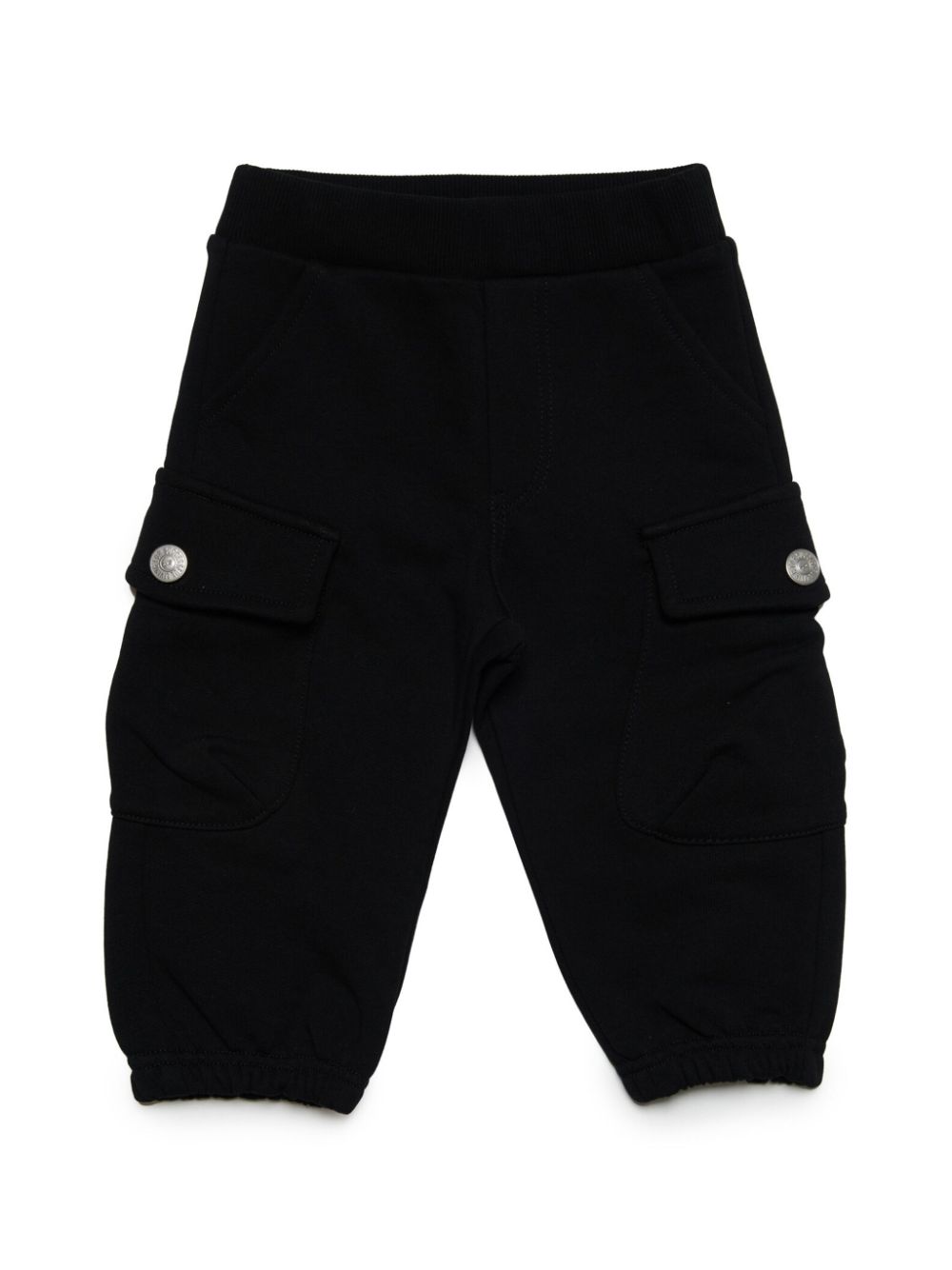 Diesel Kids Cargohose aus Fleece - Schwarz von Diesel Kids