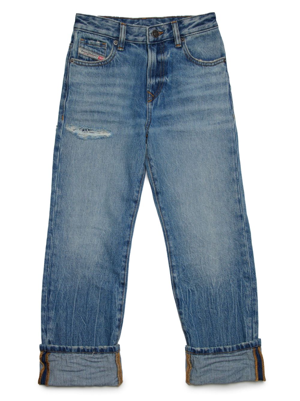 Diesel Kids Gerade 1999-J Jeans im Distressed-Look - Blau von Diesel Kids