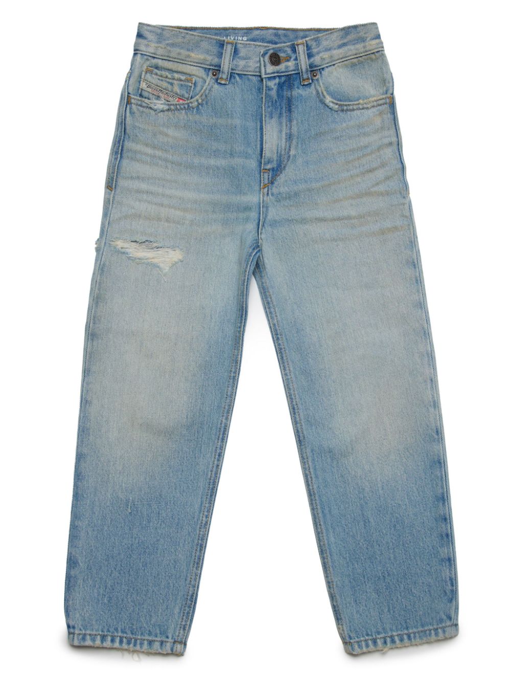 Diesel Kids Gerade Jeans im Distressed-Look - Blau von Diesel Kids