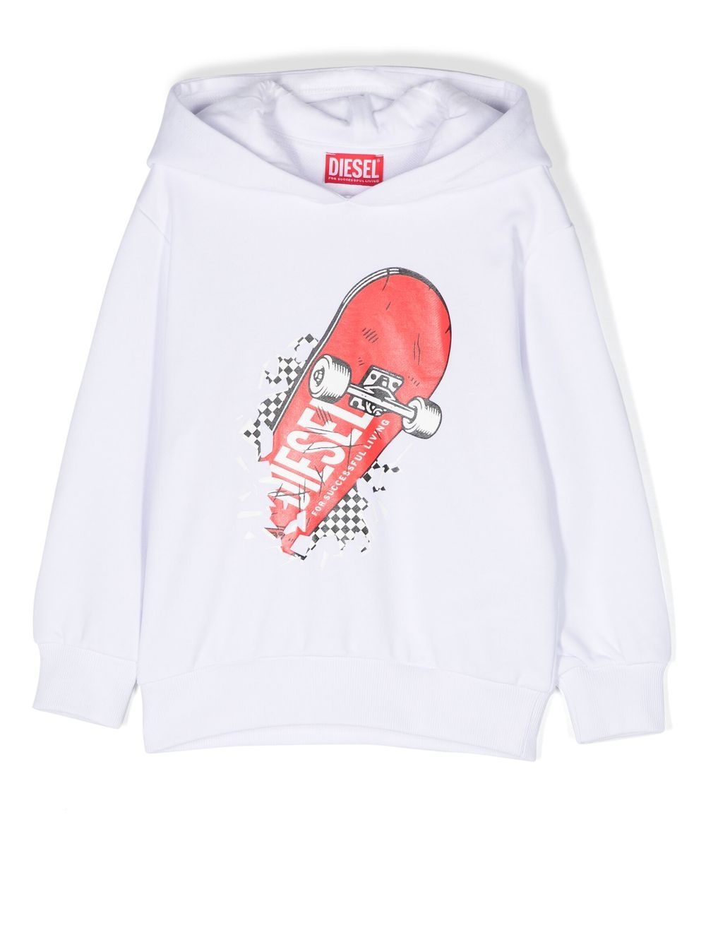 Diesel Kids Hoodie mit Logo-Print - Braun von Diesel Kids