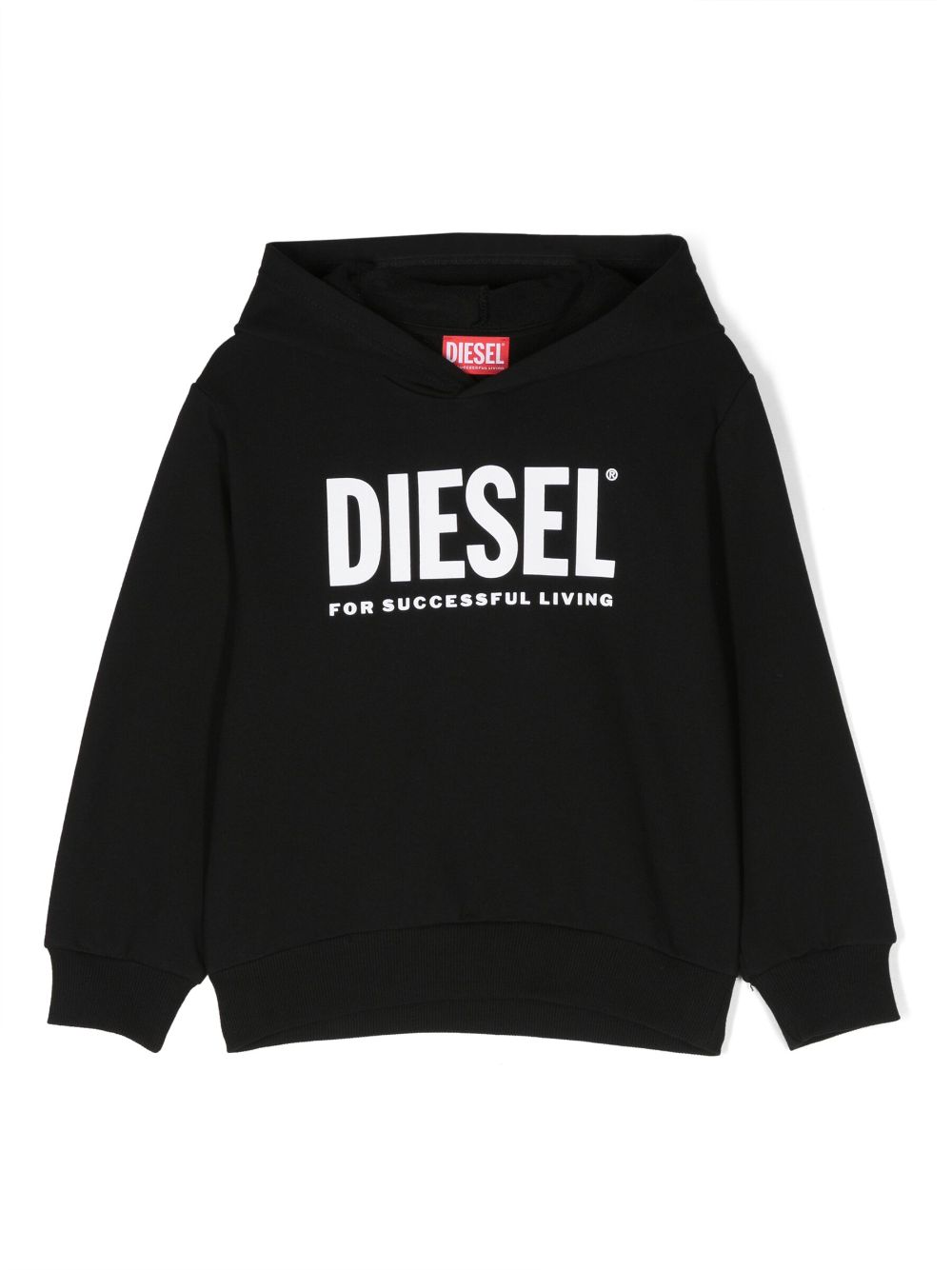 Diesel Kids Hoodie mit Logo-Print - Schwarz von Diesel Kids