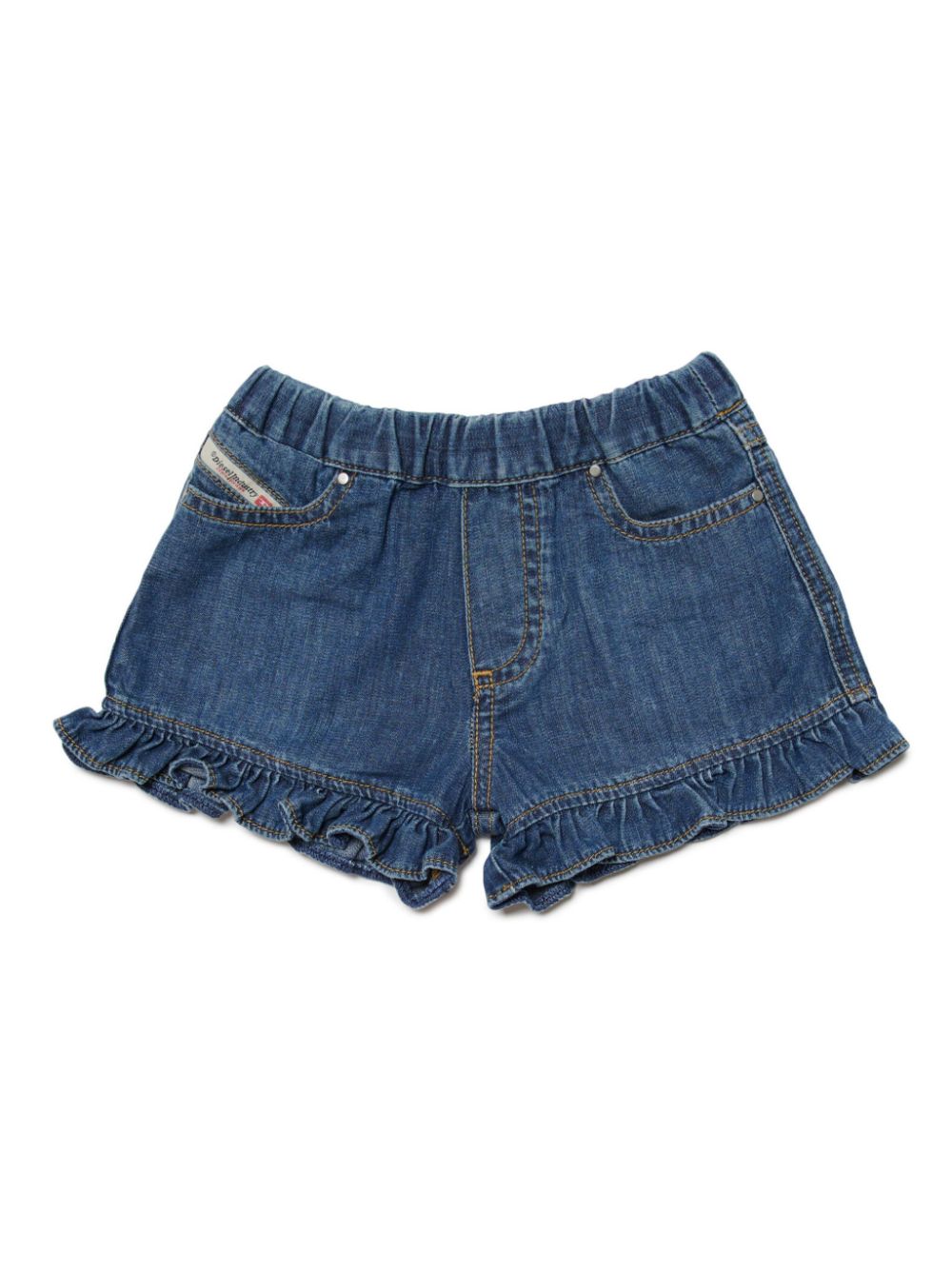 Diesel Kids Jeans-Shorts mit Rüschenbesatz - Blau von Diesel Kids