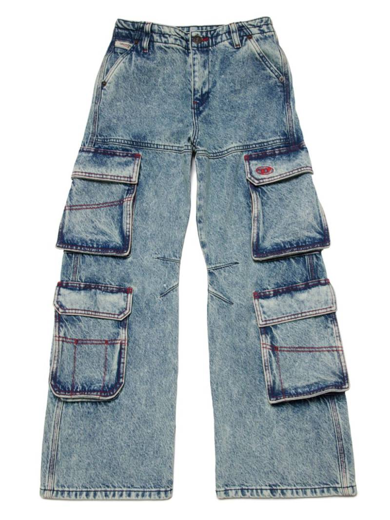 Diesel Kids Jeans mit Oval D-Stickerei - Blau von Diesel Kids