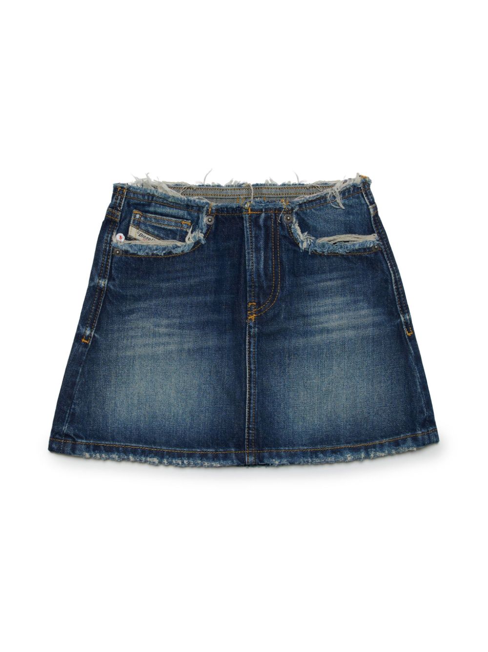 Diesel Kids Jeansrock im Distressed-Look - Blau von Diesel Kids