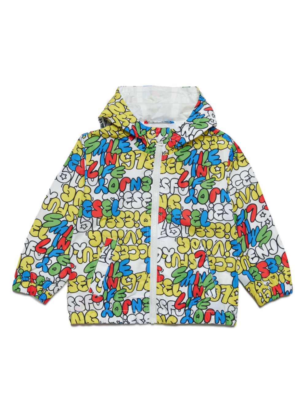 Diesel Kids Jmolbib Windbreaker mit Bubble-Print - Gelb von Diesel Kids