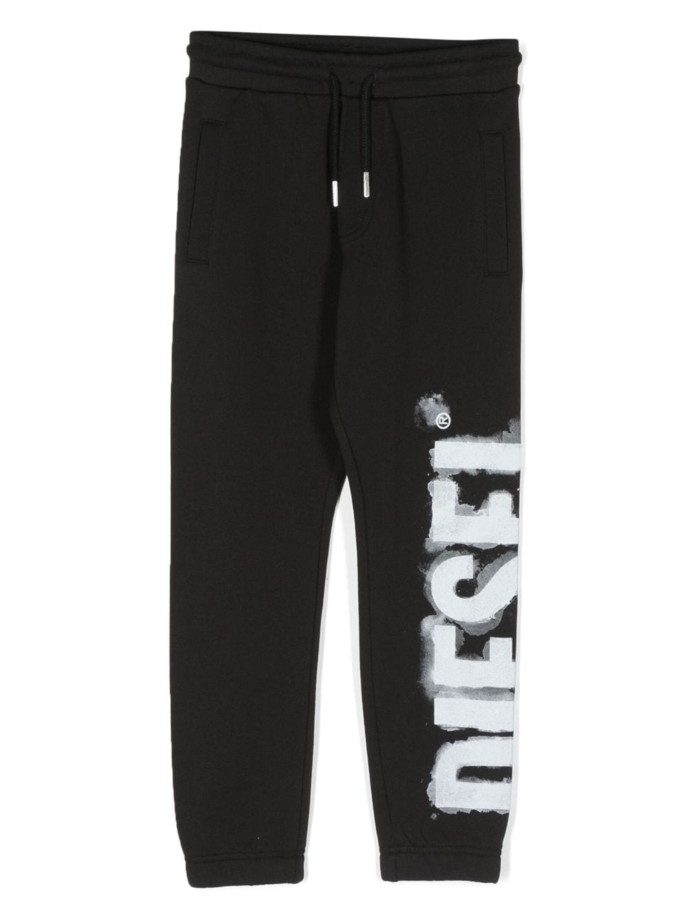 Diesel Kids Jogginghose mit Logo-Print - Schwarz von Diesel Kids