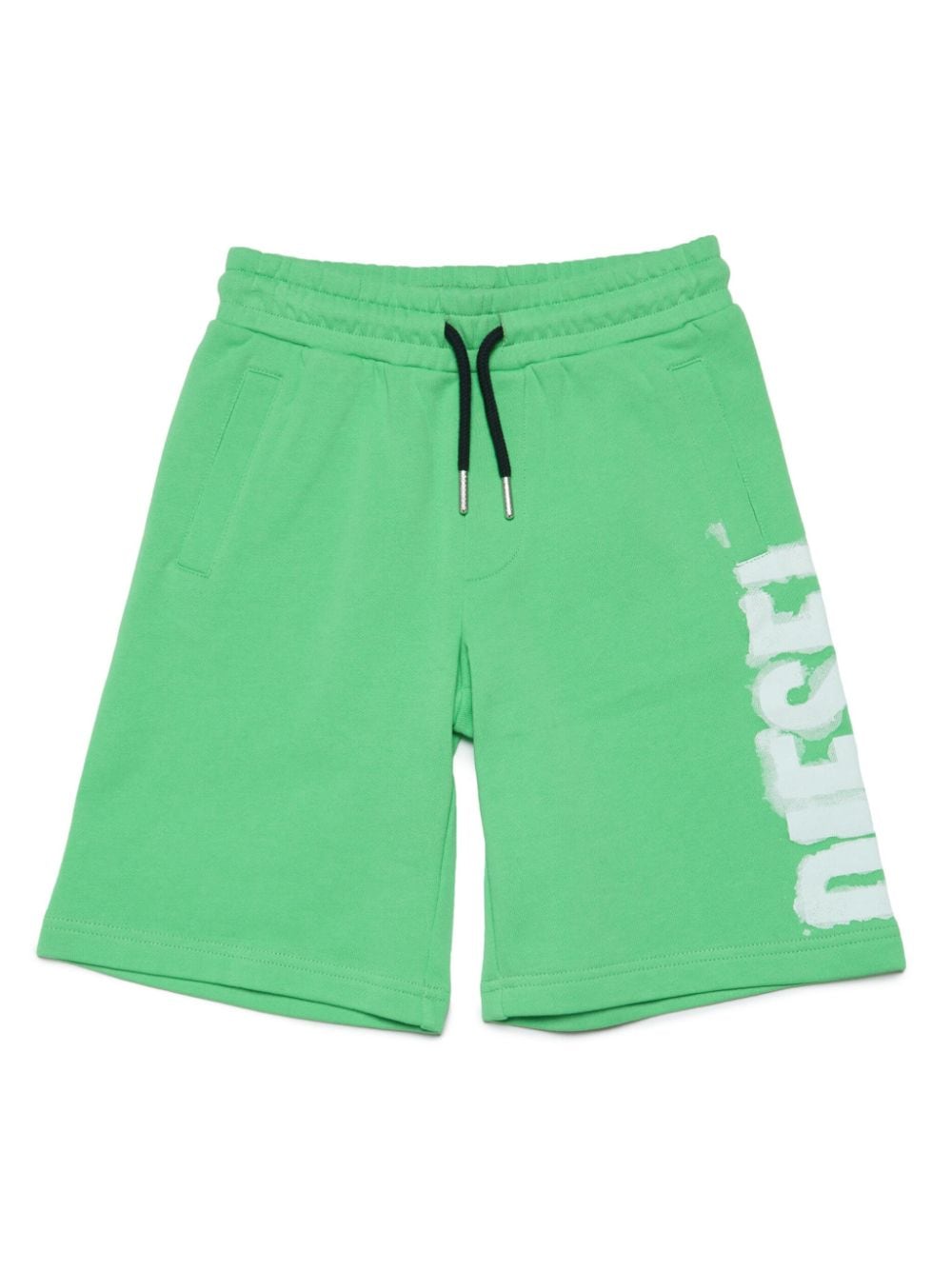 Diesel Kids Joggingshorts mit Logo-Print - Grün von Diesel Kids