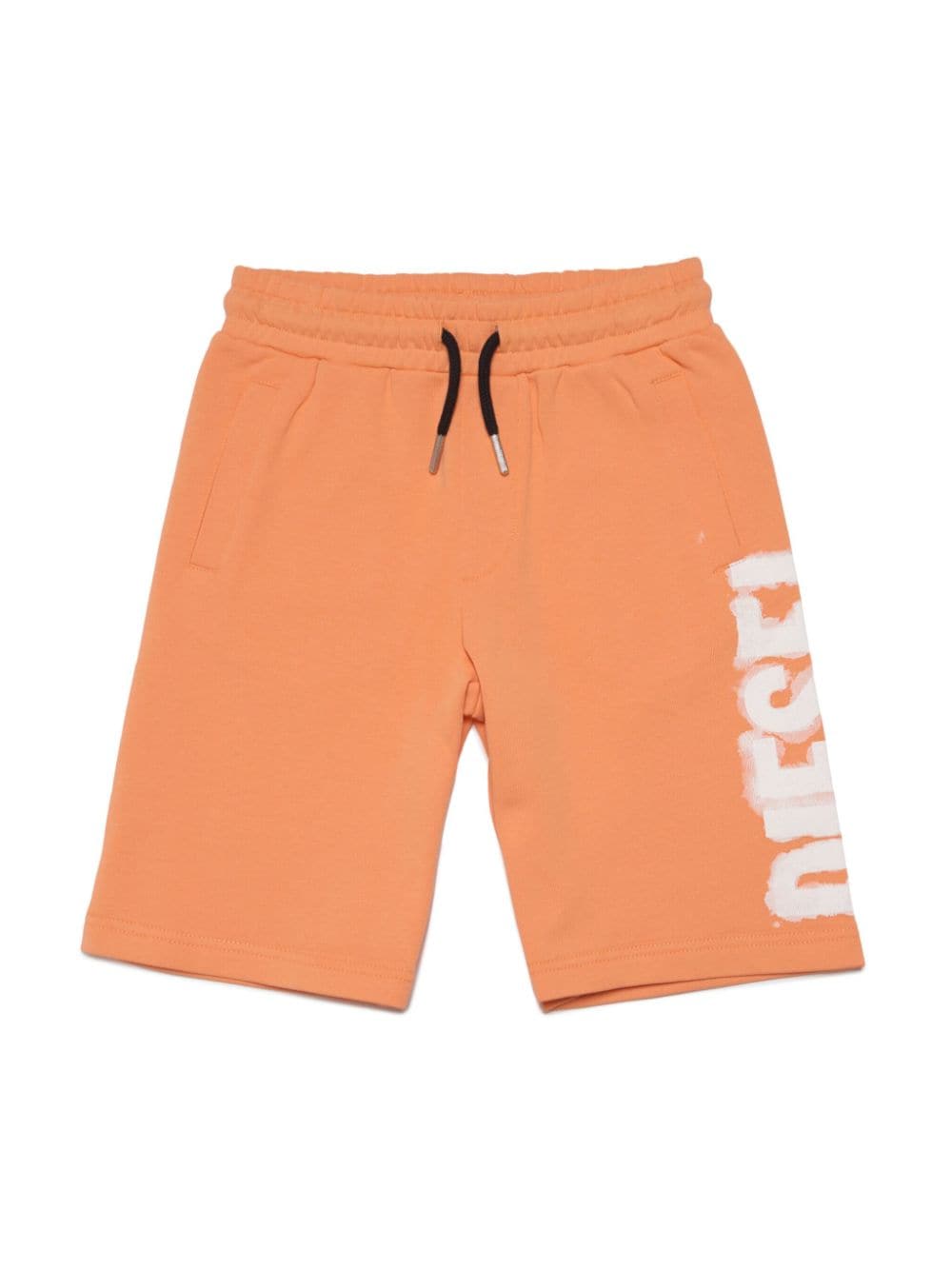 Diesel Kids Joggingshorts mit Logo-Print - Orange von Diesel Kids