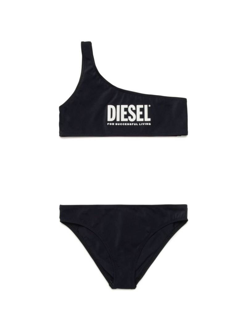 Diesel Kids M-Holder Bikini mit Logo-Print - Schwarz von Diesel Kids