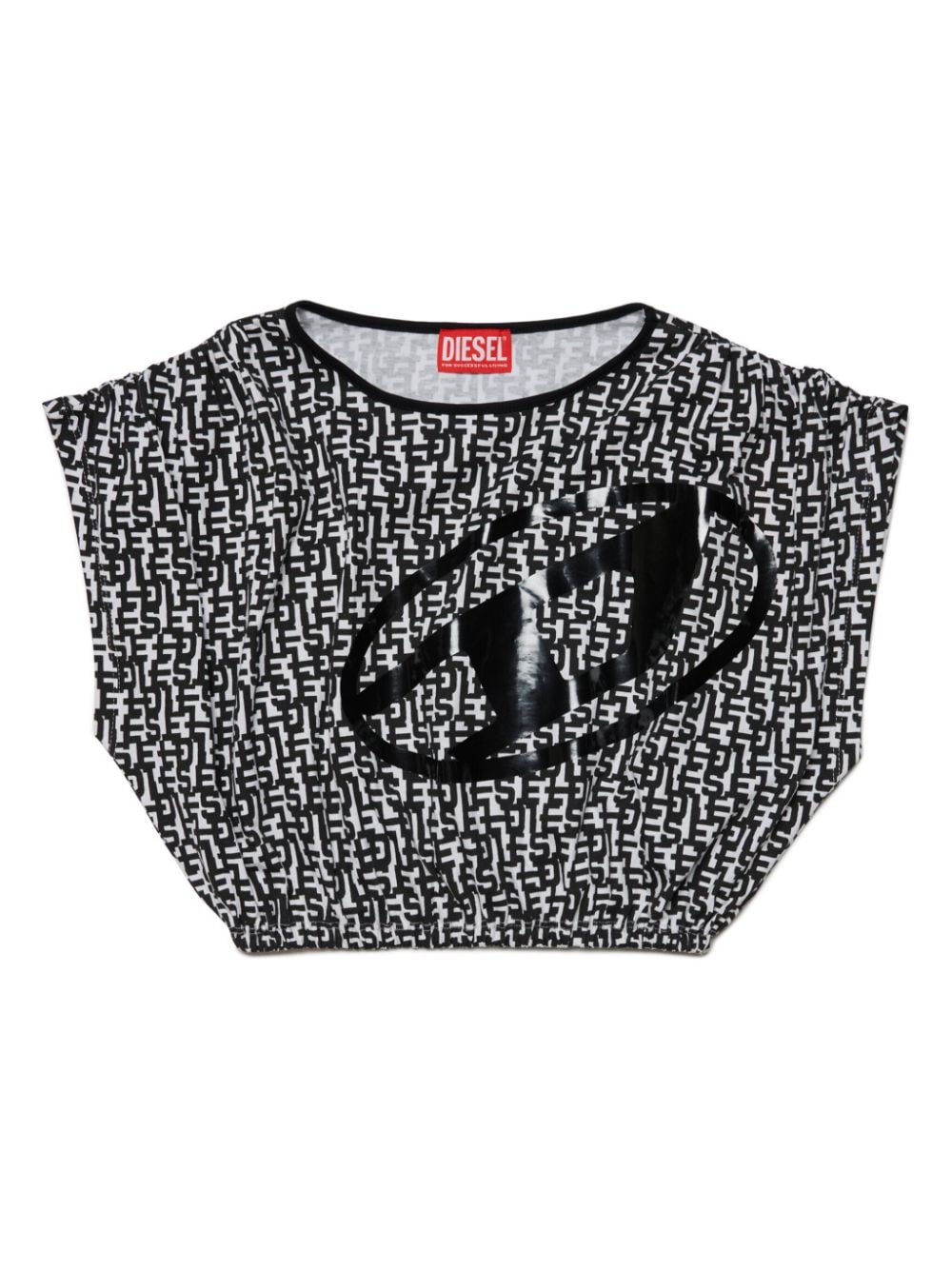 Diesel Kids Mtogram Oberteil mit Logo-Print - Weiß von Diesel Kids