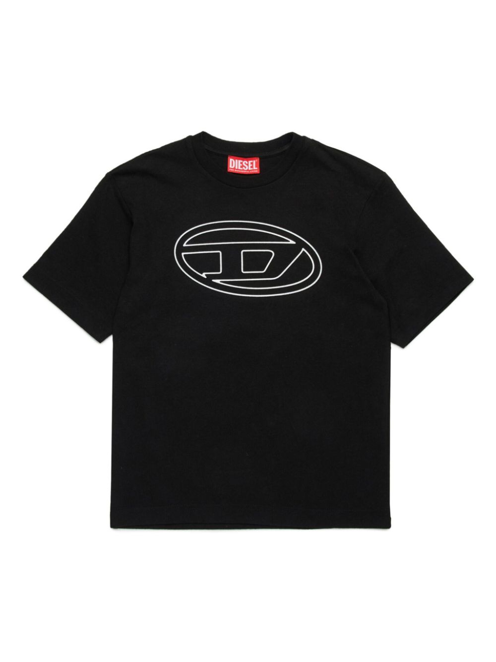 Diesel Kids T-Shirt mit Oval D-Print - Schwarz von Diesel Kids