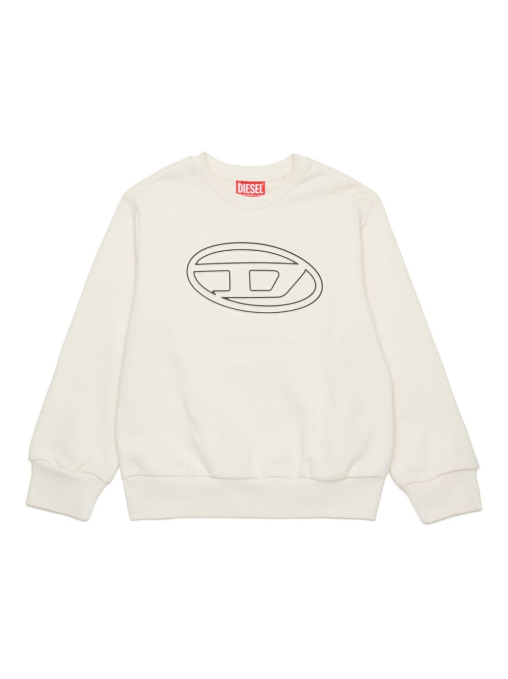 Diesel Kids Sweatshirt mit Oval D-Print - Nude von Diesel Kids