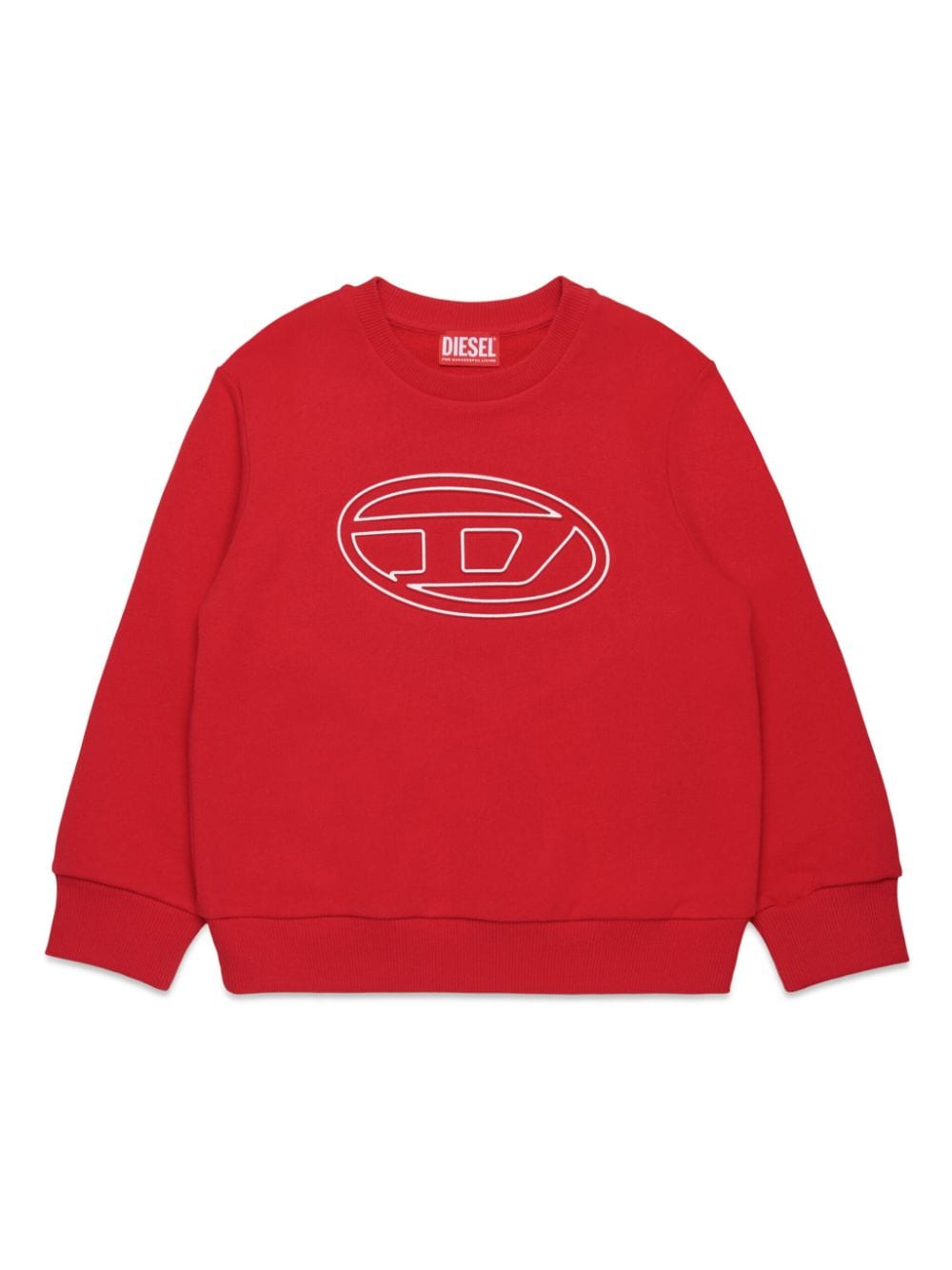 Diesel Kids Sweatshirt mit Oval D-Print - Rot von Diesel Kids