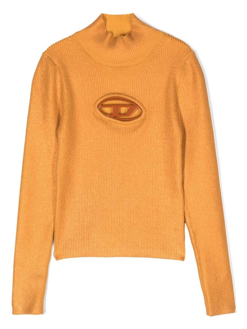 Diesel Kids Pullover mit Stehkragen - Orange von Diesel Kids