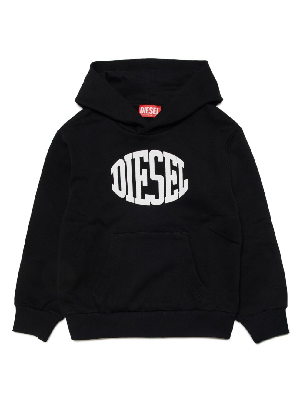 Diesel Kids S-Bolc Hoodie mit Logo-Print - Schwarz von Diesel Kids