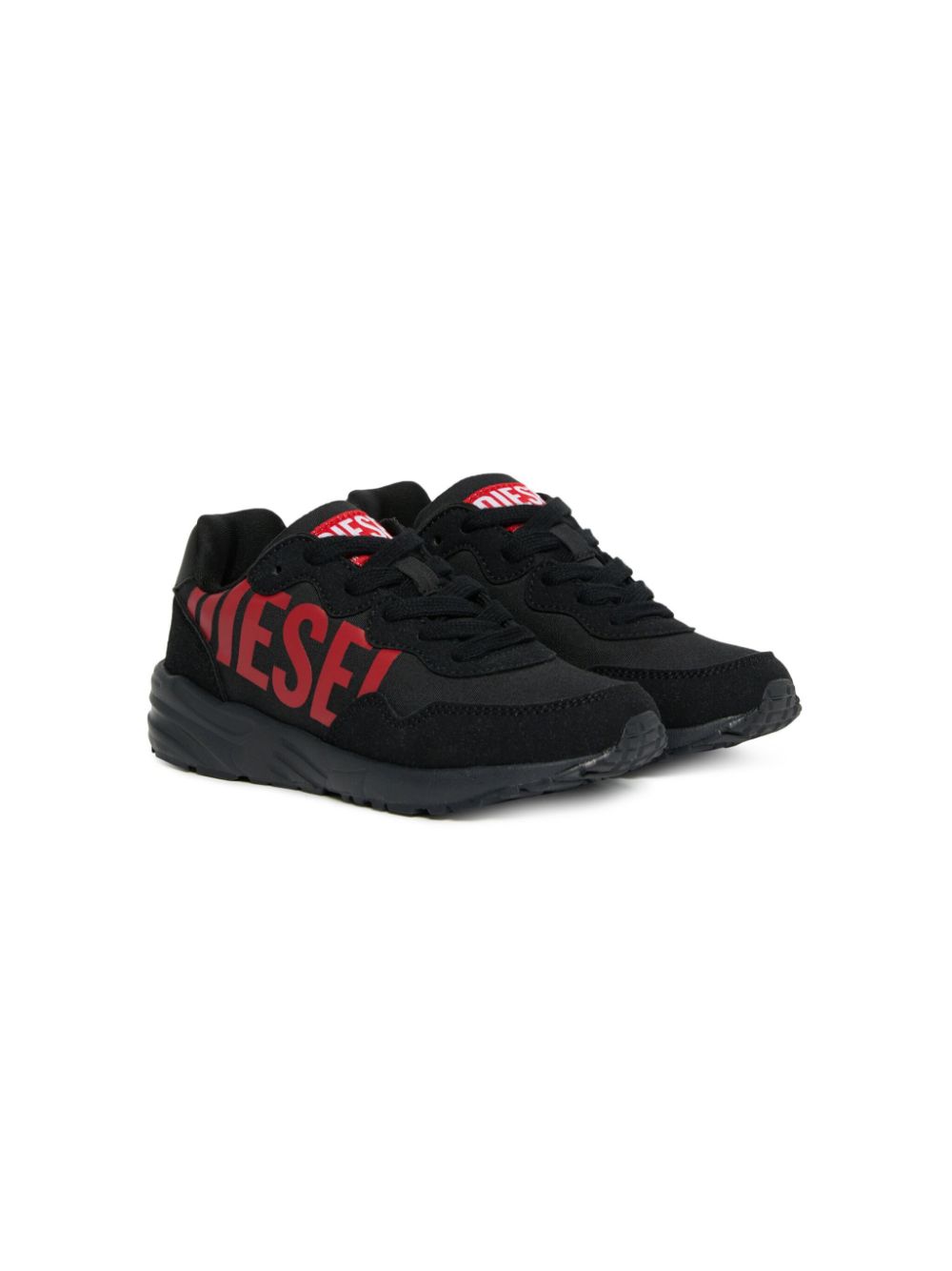 Diesel Kids S-Star Sneakers mit Logo-Print - Schwarz von Diesel Kids