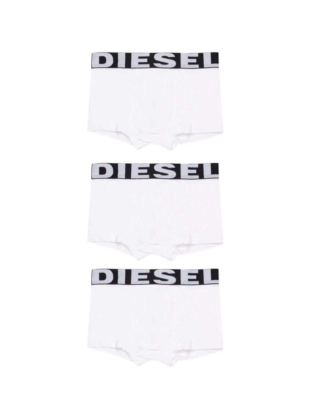 Diesel Kids Set aus drei Shorts mit Logo-Bund - Weiß von Diesel Kids