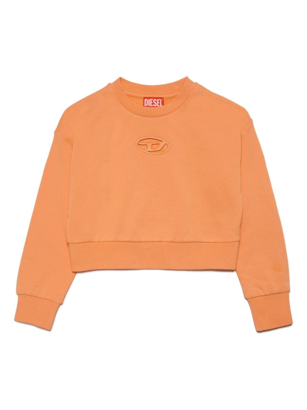 Diesel Kids Straslium Sweatshirt mit Logo-Stickerei - Orange von Diesel Kids