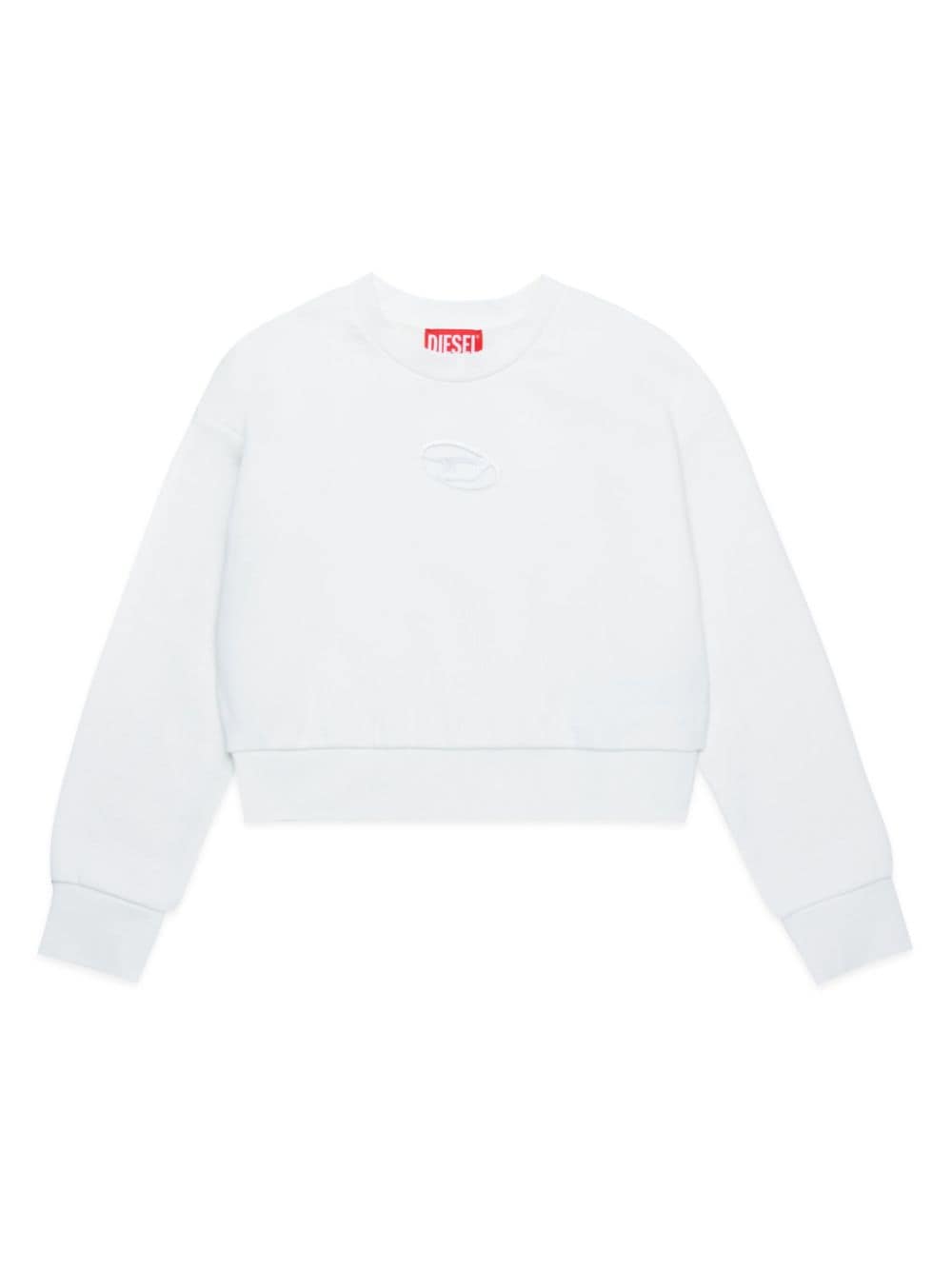 Diesel Kids Straslium Sweatshirt mit Logo-Stickerei - Weiß von Diesel Kids