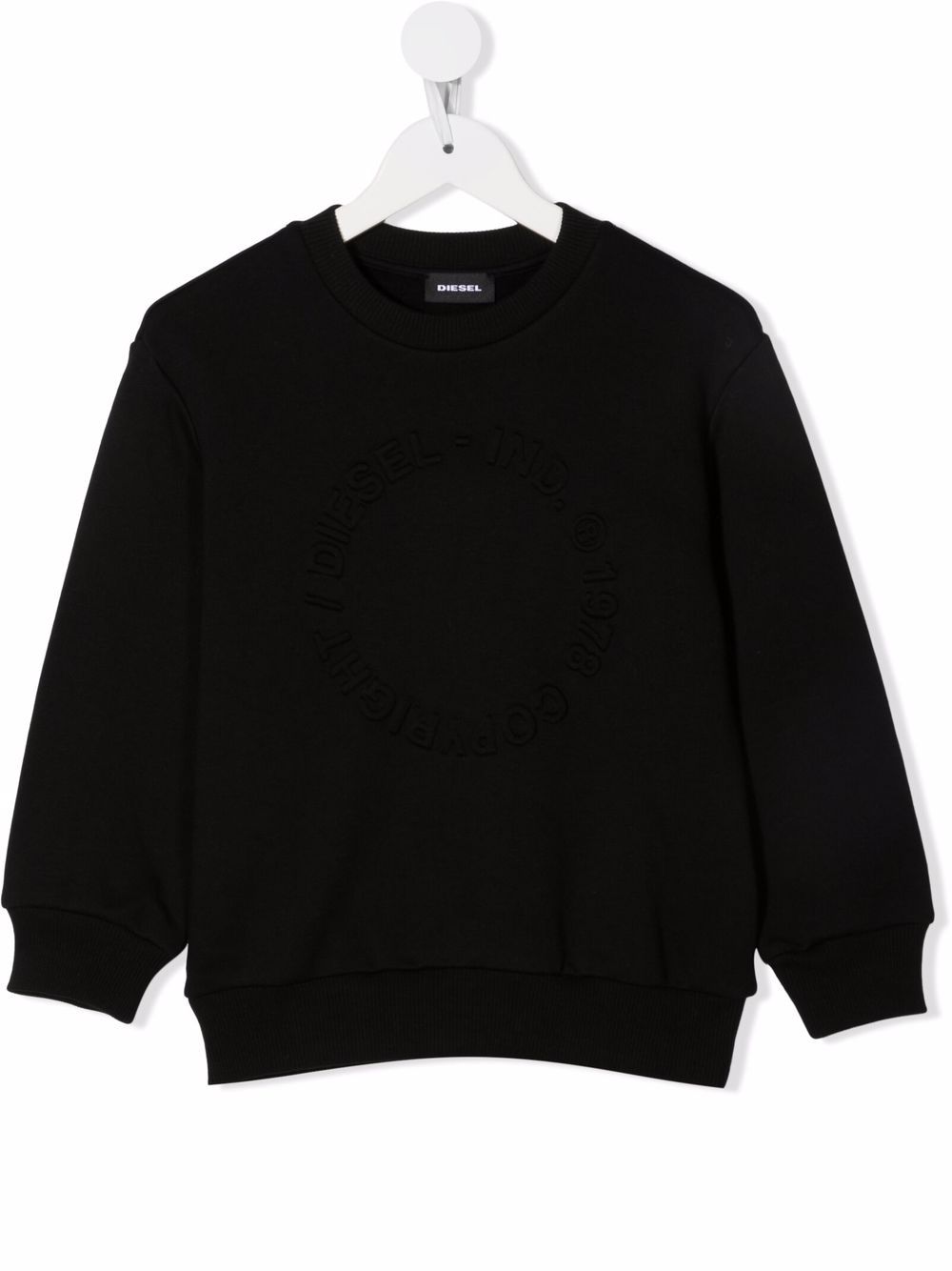 Diesel Kids Sweatshirt mit Logo-Prägung - Schwarz von Diesel Kids