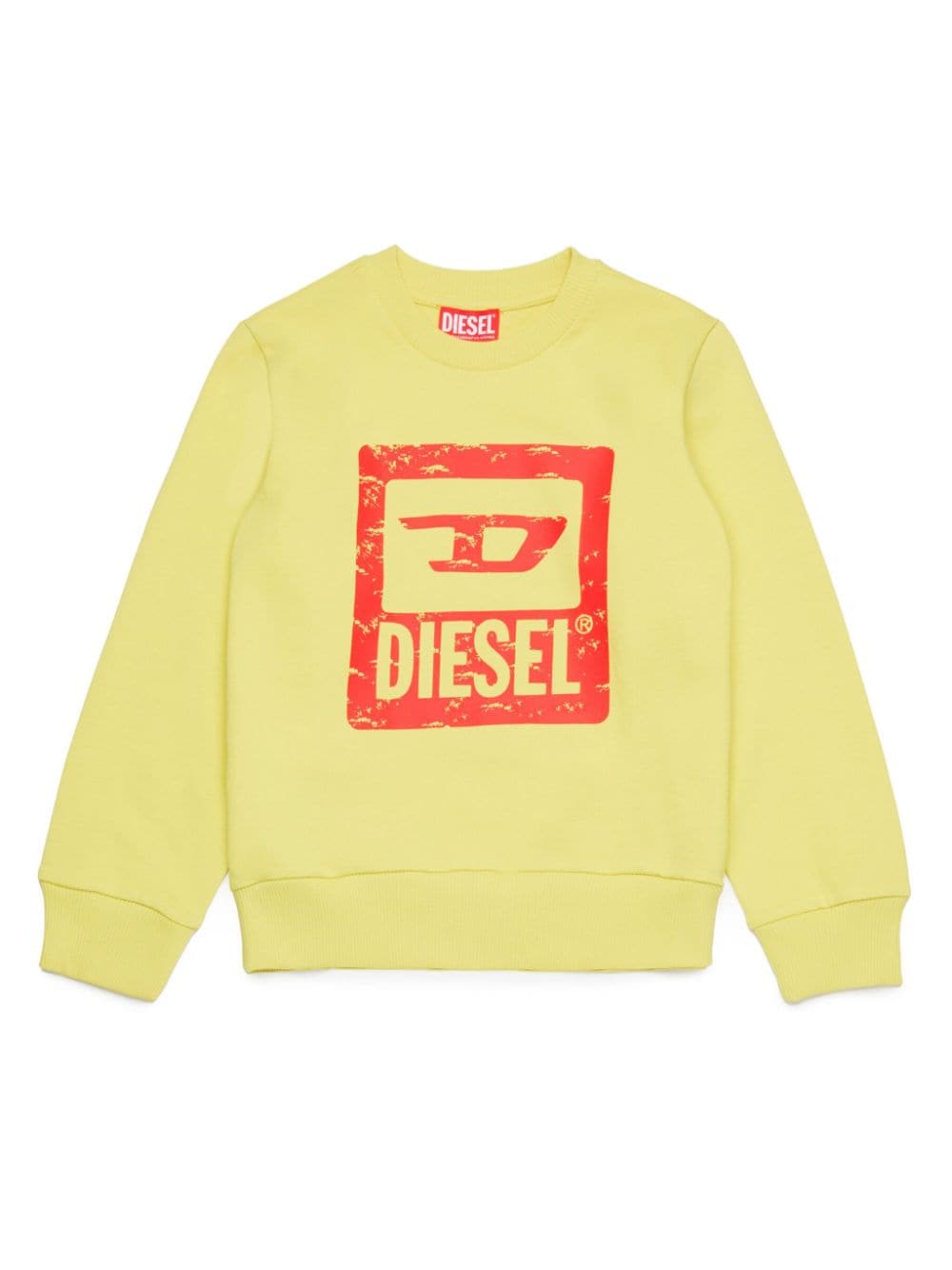 Diesel Kids Sweatshirt mit Logo-Print - Gelb von Diesel Kids