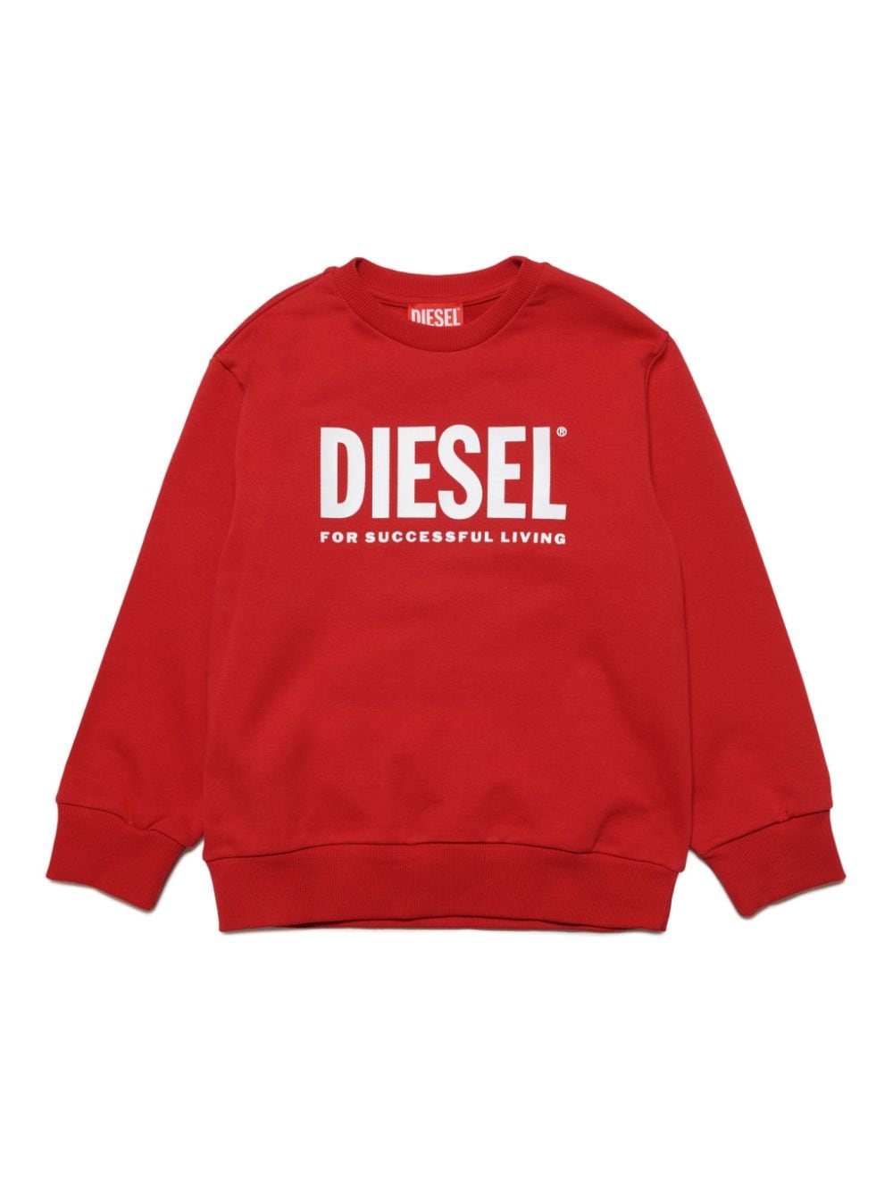 Diesel Kids Sweatshirt mit Logo-Print - Rot von Diesel Kids
