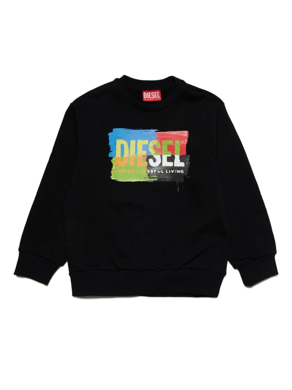 Diesel Kids Sweatshirt mit Logo-Print - Schwarz von Diesel Kids