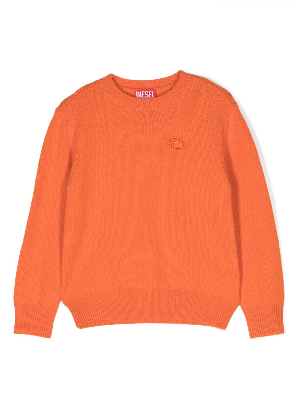 Diesel Kids Pullover mit Logo-Stickerei - Orange von Diesel Kids