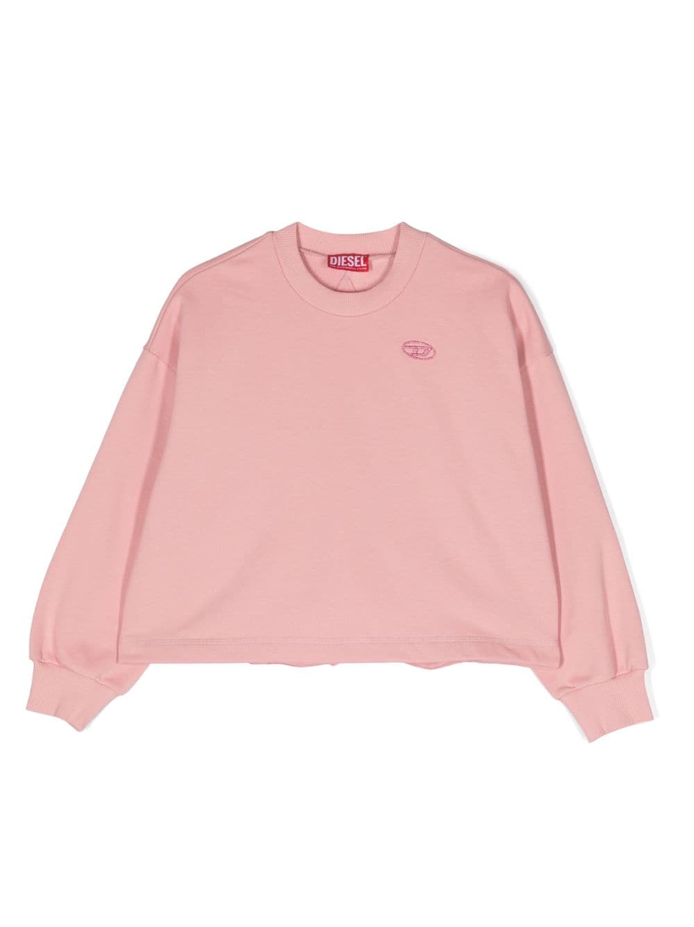 Diesel Kids Sweatshirt mit Logo-Stickerei - Rosa von Diesel Kids