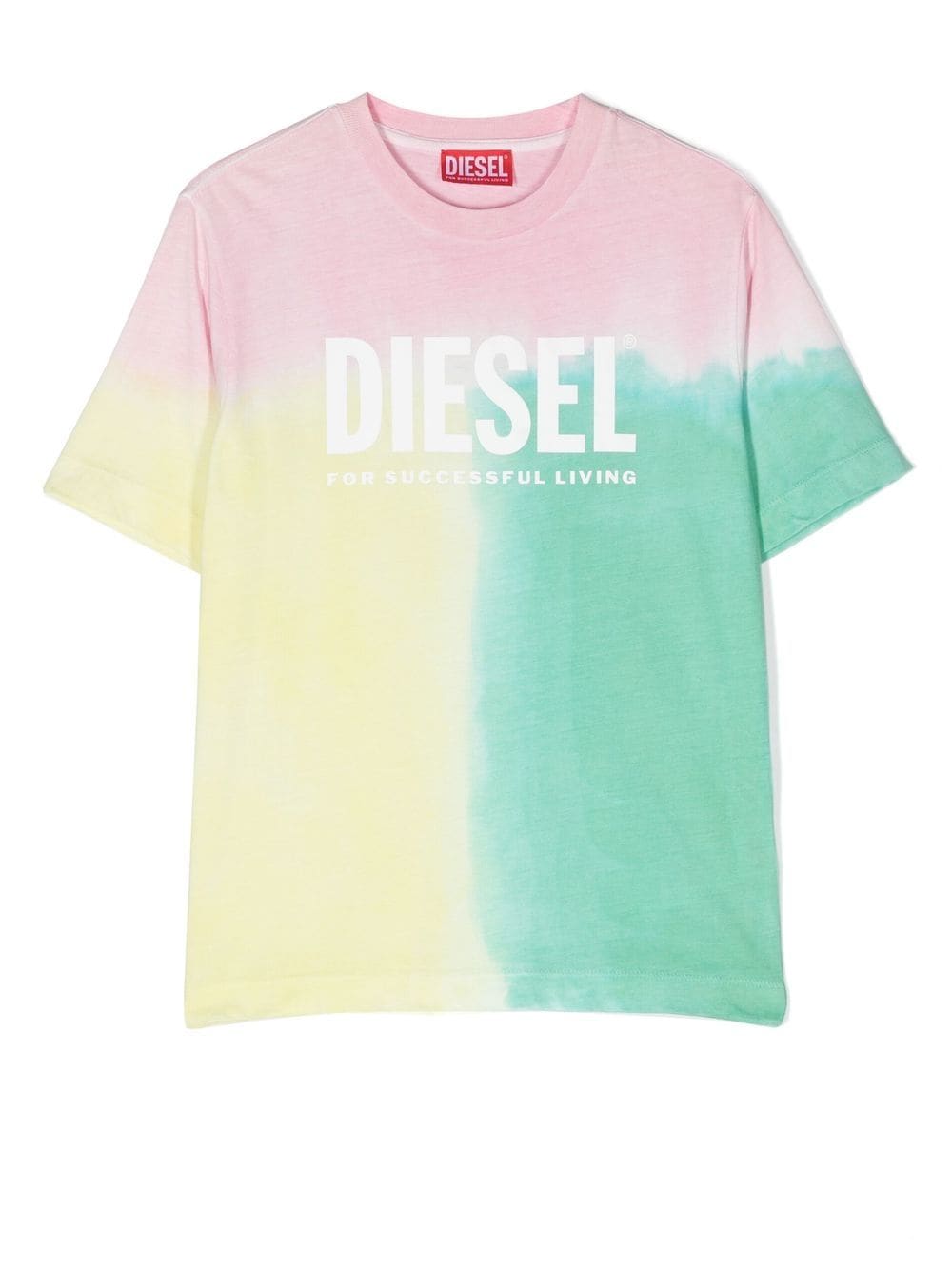 Diesel Kids T-Shirt mit Batikmuster - Gelb von Diesel Kids