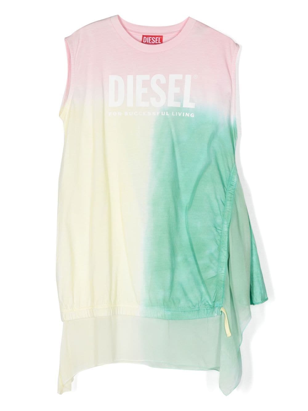 Diesel Kids T-Shirt mit Batikmuster - Grün von Diesel Kids