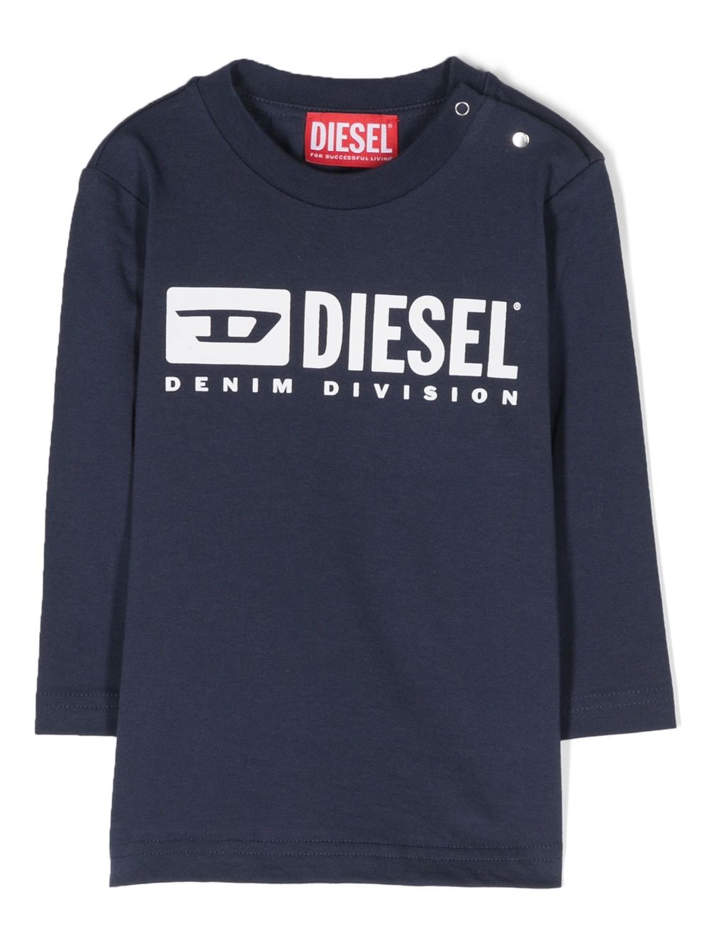 Diesel Kids T-Shirt mit Logo-Print - Blau von Diesel Kids