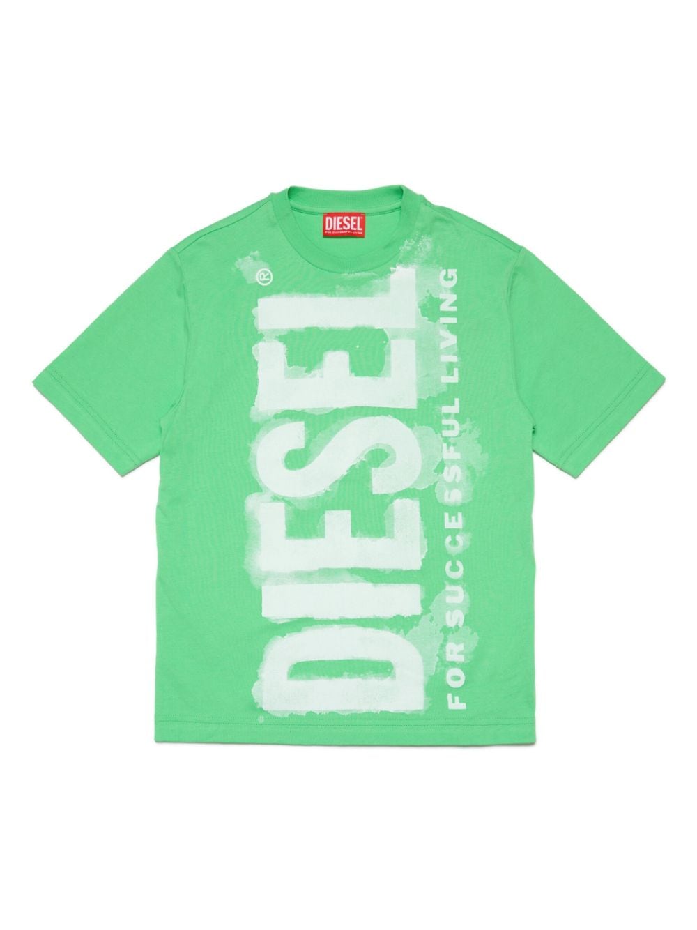Diesel Kids T-Shirt mit Logo-Print - Grün von Diesel Kids
